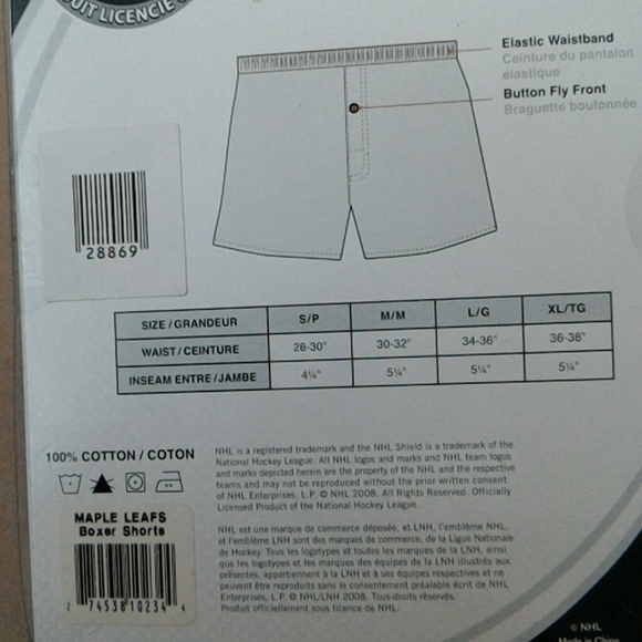 Mens boxer shorts Toronto Maple Leafs - Picture 4 of 6
